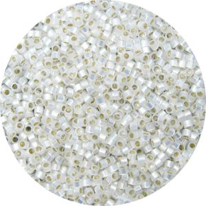 DB0221 - 11/0 Miyuki Delica Beads, Gold Lined Waxy White
