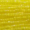 9/0 Czech Three Cut Seed Bead, Transparent Citrine AB