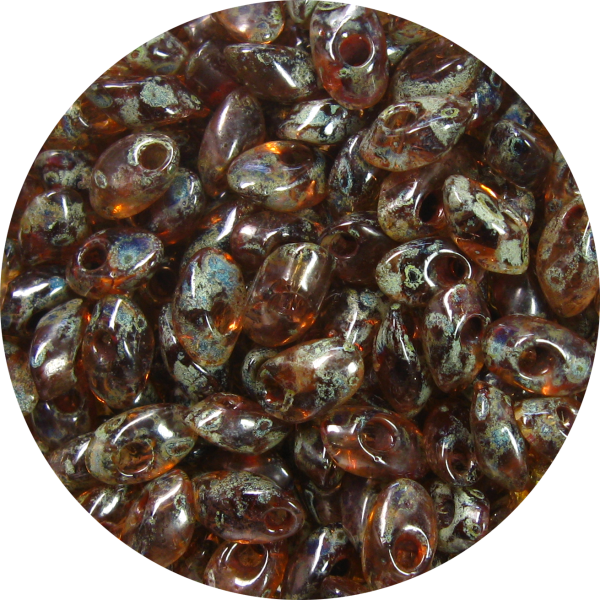 4X7mm Miyuki Magatama Beads Colorado Topaz Picasso 4505