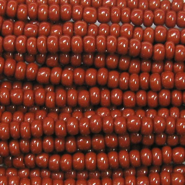 14/0 Czech Seed Bead, Opaque Brown