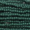 14/0 Czech Seed Bead, Opaque Hunter Green