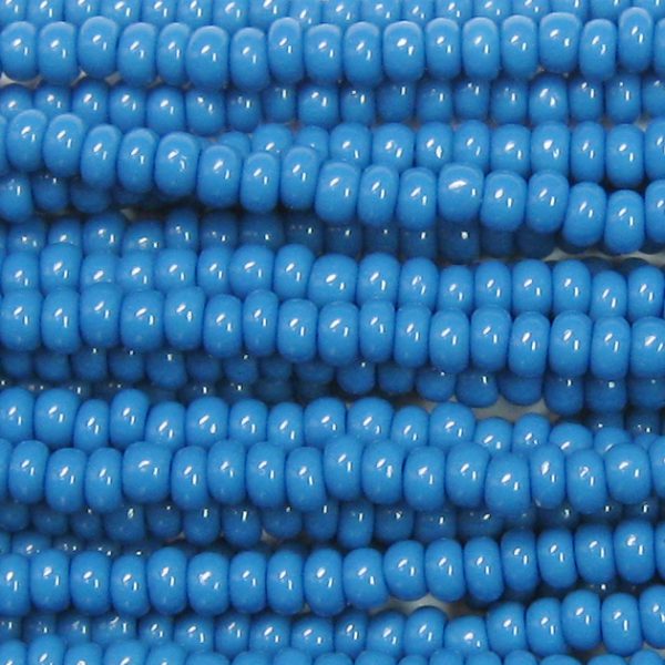 14/0 Czech Seed Bead, Opaque Denim Blue