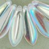 5x16mm Dagger Beads, Crystal AB