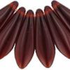 5x16mm Dagger Beads, Garnet
