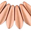 5x16mm Dagger Beads, Light Copper Supra