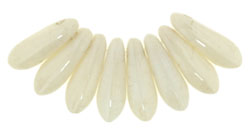 3x11mm Small Dagger Beads, Eggshell