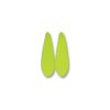 3x11mm Small Dagger Beads, Neon Yellow