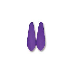 3x11mm Small Dagger Beads, Neon Violet