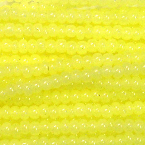 Czech Seed Bead, Waxy Yellow