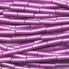 #2, 5mm Czech Bugle Bead, Frosted Violet Supra