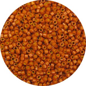 DB0653 - 11/0 Miyuki Delica Beads, Opaque Pumpkin*