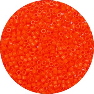 DB0722 - 11/0 Miyuki Delica Beads, Opaque Dark Orange