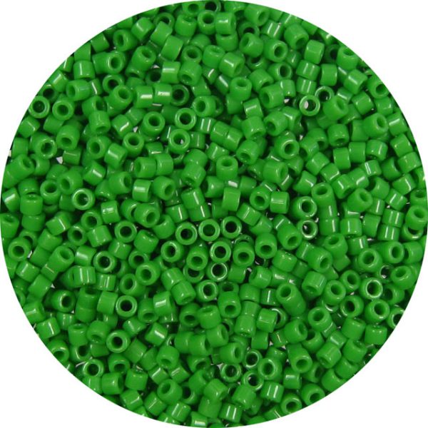 DB0724 - 11/0 Miyuki Delica Beads, Opaque Green