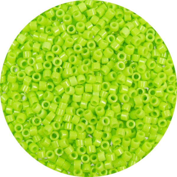DB0733 - 11/0 Miyuki Delica Beads, Opaque Lime Green