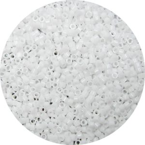 DB0200 - 11/0 Miyuki Delica Beads, Opaque White