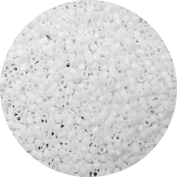 DB0200 - 11/0 Miyuki Delica Beads, Opaque White