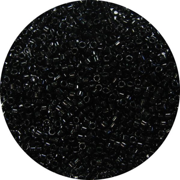 DBL010 Opaque Black 8/0 Miyuki Delica 50 grams