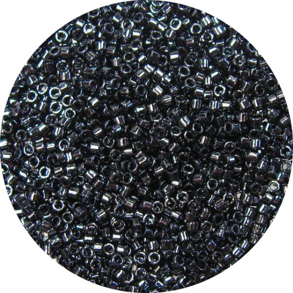 Gunmetal 8/0 Delica Seed Beads 50 grams