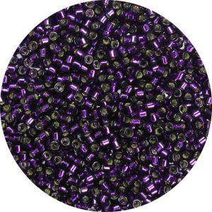 DB0609 - 11/0 Miyuki Delica Beads, Silver Lined Dark Royal Purple*