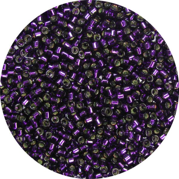 DB0609 - 11/0 Miyuki Delica Beads, Silver Lined Dark Royal Purple*