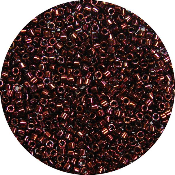 DBL012 Metallic Dark Cranberry AB 8/0 Delica 50 grams