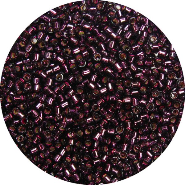 DB0611 - 11/0 Miyuki Delica Beads, Silver Lined Cabernet*