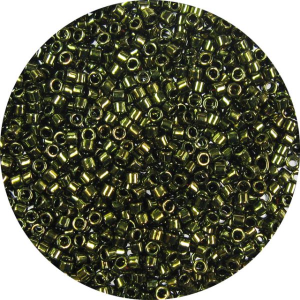 DBL011 Metallic Khaki Green 8/0 Miyuki Delica 50 grams