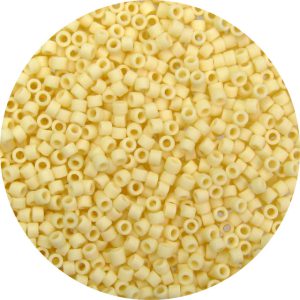 DB0762 - 11/0 Miyuki Delica Beads, Frosted Opaque Ivory