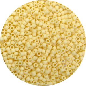 DB0762 - 11/0 Miyuki Delica Beads, Frosted Opaque Ivory