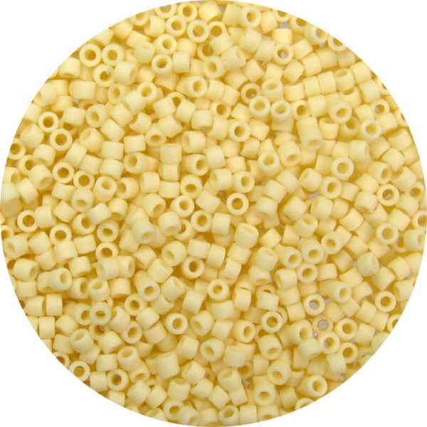 DB0762 - 11/0 Miyuki Delica Beads, Frosted Opaque Ivory