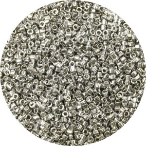 DB0038 - 11/0 Miyuki Delica Beads, Palladium Electroplate over Glass