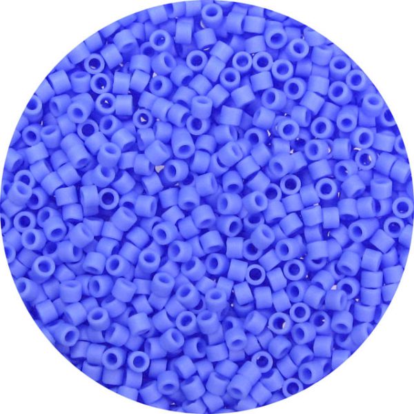 DB0760 - 11/0 Miyuki Delica Beads, Frosted Opaque Sapphire Blue