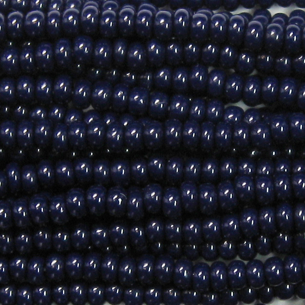 8/0 Czech Seed Bead, Opaque Dark Navy Blue – Garden of Beadin