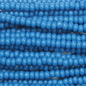 8/0 Czech Seed Bead, Opaque Denim Blue