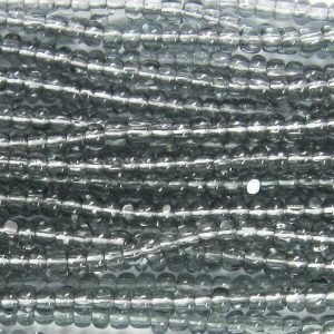 Czech Charlotte Cut Transparent Grey