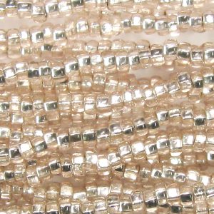 8/0 Czech Seed Bead, Silver Lined Light Rose Tint**