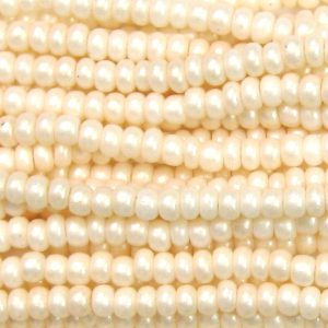 8/0 Czech Seed Bead, Cream Supra Pearl*