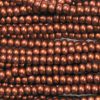 8/0 Czech Seed Bead, Metallic Dark Copper Supra Pearl*
