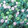 8/0 Czech Seed Bead, Lilac Sage Mix