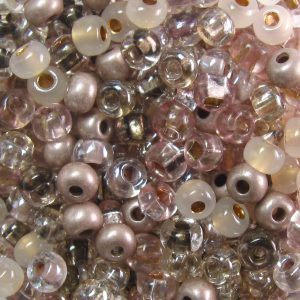 8/0 Czech Seed Bead, Taupsy-Turvy Mix