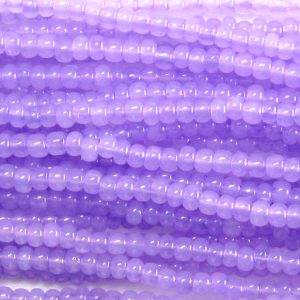 8/0 Czech Seed Bead, Waxy Amethyst Opal Tint**