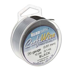 20 guage Tarnish Resistant Craft Wire, 10 yard spool, Black