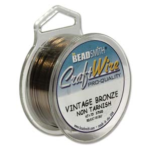 20 guage Tarnish Resistant Craft Wire, 10 yard spool, Vintage Bronze