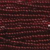 8/0 Czech Seed Bead, Transparent Garnet