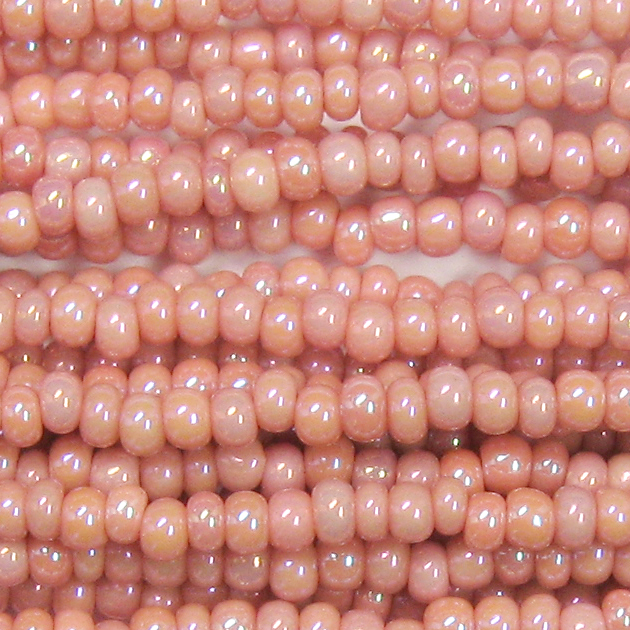 LIMITED 8/0 Czech Seed Bead, Opaque Cheyenne Pink AB – Garden of