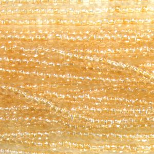 8/0 Czech Seed Bead, Transparent Champagne Lumi