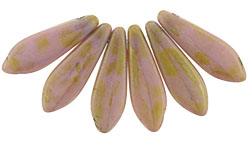 4X6mm Czech Glass Baby Bell Flower, Opaque Beige Lumi 