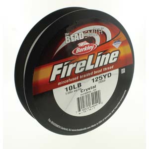 10 lb Crystal Fireline Beading Thread, 125yd Spool