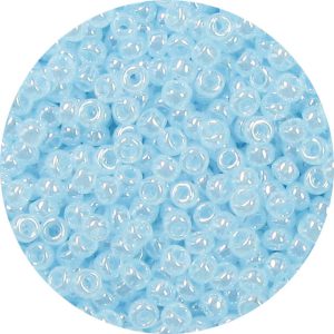 15/0 Ceylon Light Aqua Blue Japanese Seed Beads 523B