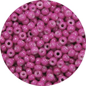 15/0 Japanese Seed Beads, Opaque Fuchsia *Dyed 418B